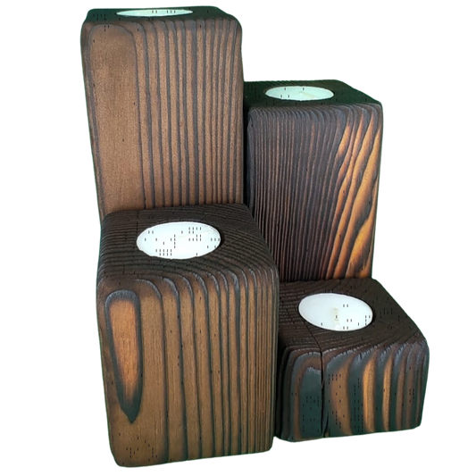 Imbuia Finish Candle Stands