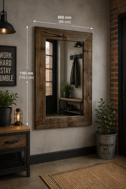 Clifton Grey Shou Sugi Ban Mirror