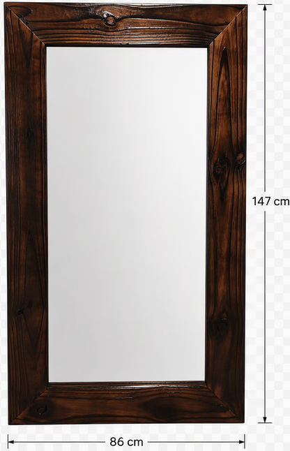 Dark Aged Shou Sugi Ban Mirror
