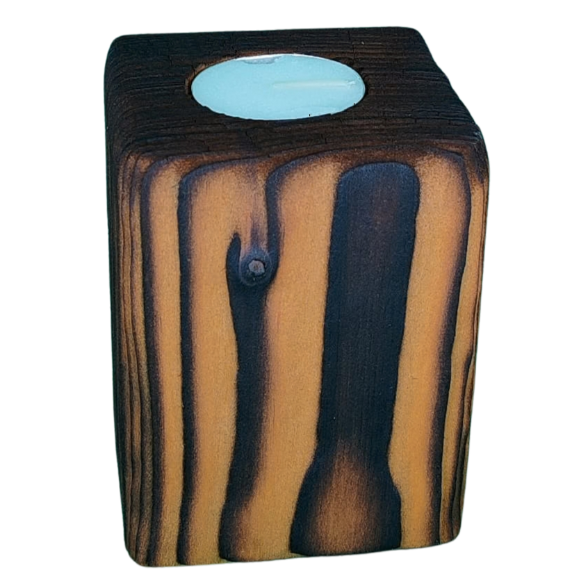 Oak Finish Candle Stands