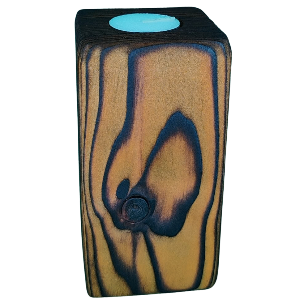 Oak Finish Candle Stands