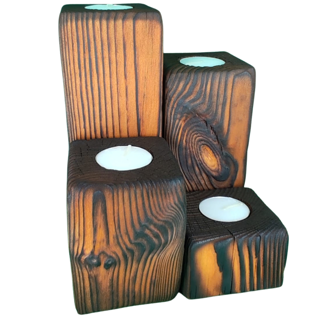 Oregon Finish Candle Stands