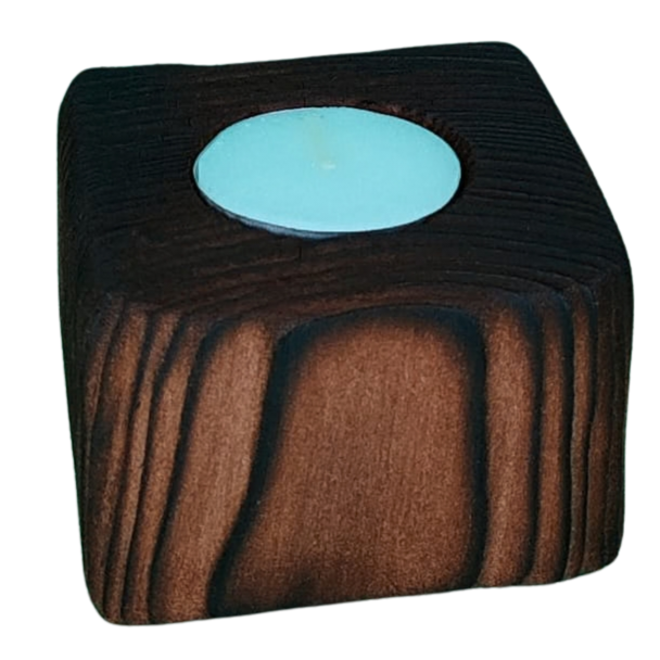 Rosewood Finish Candle Stands