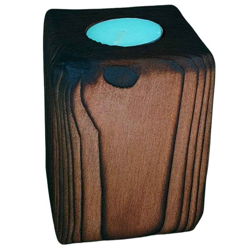 Rosewood Finish Candle Stands