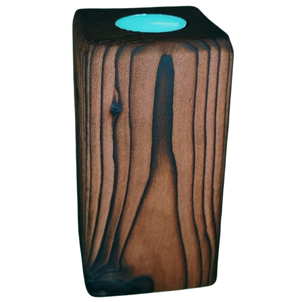 Rosewood Finish Candle Stands