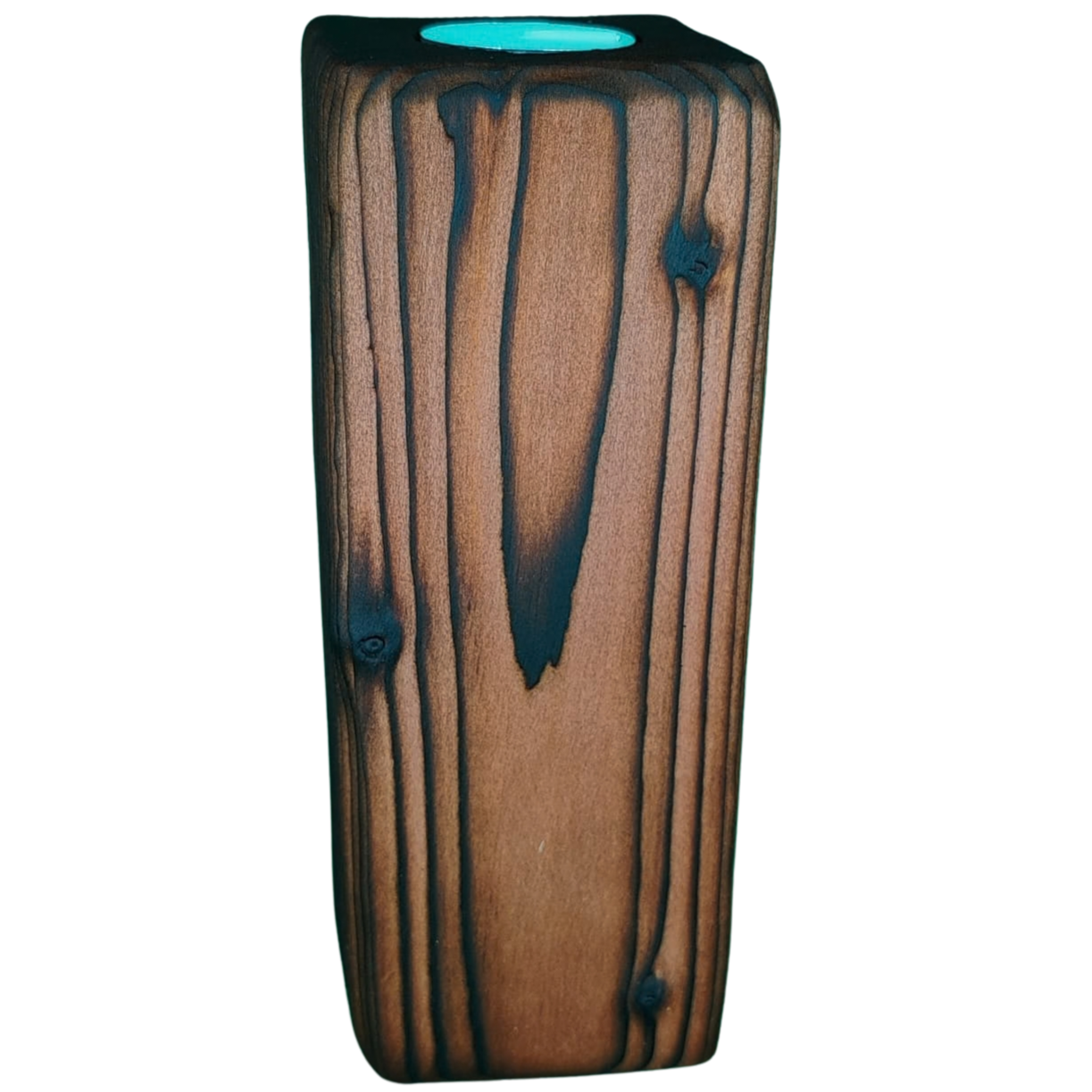 Rosewood Finish Candle Stands