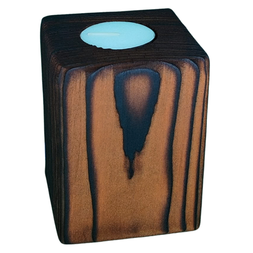 Teak Finish Candle Stands