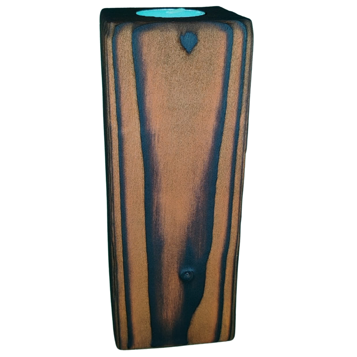 Teak Finish Candle Stands