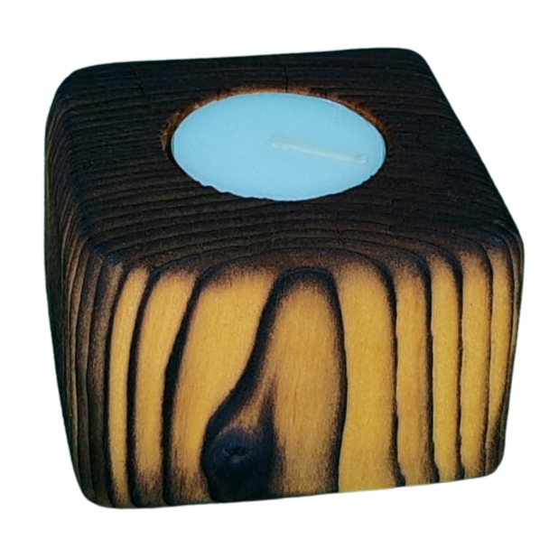 Yellowwood Finish Candle Stands