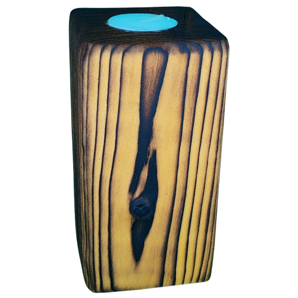 Yellowwood Finish Candle Stands